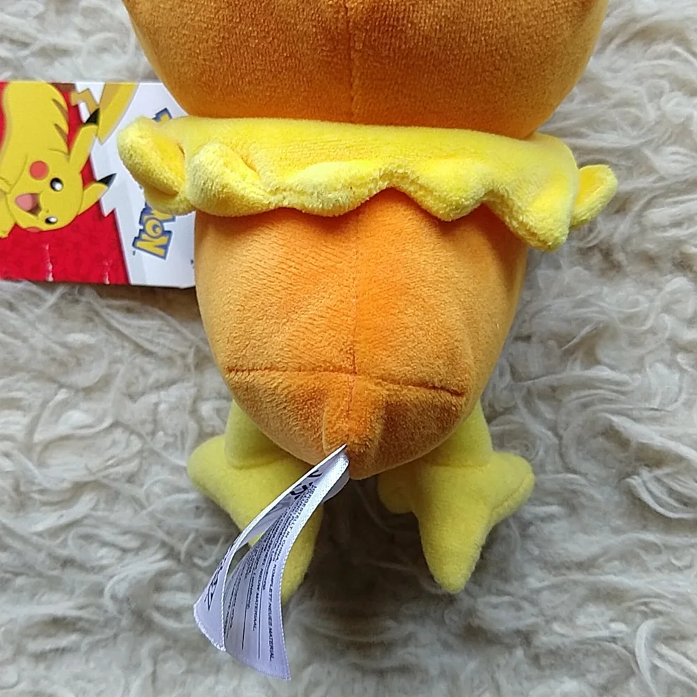 Pokemon Torchic Orange and Yellow Bird Chick Plush Tag 9
